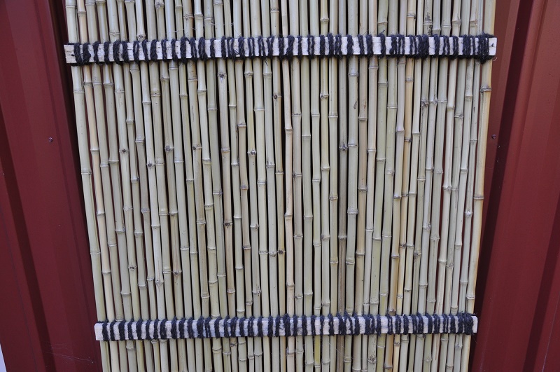 Back of bamboo panels