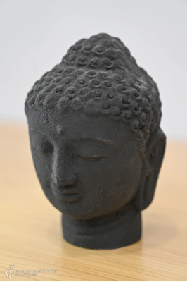 Small Buddha head - 12cm - BLACK/BROWN