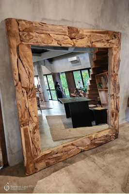 Teak mosaic mirror - 200cm