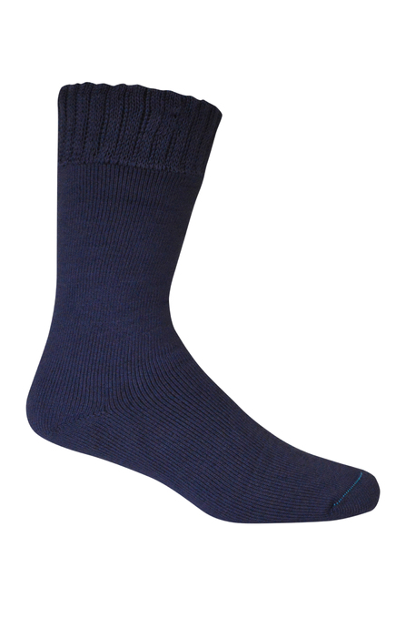 Bamboo charcoal thick work sock - Mens 6-10 / Womens 8-11 - Navy