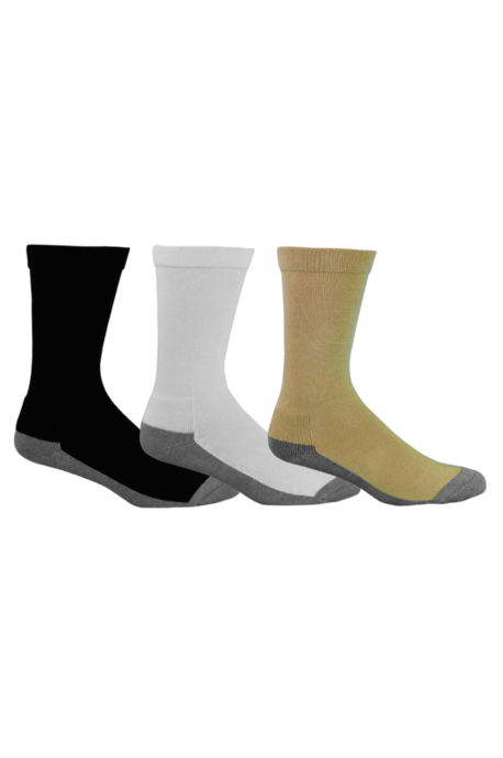 Bamboo charcoal circulation health sock - M 10-14 - Black / Grey sole