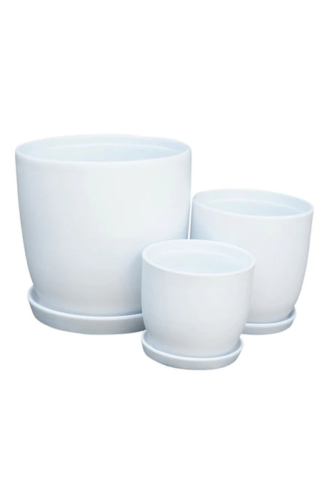 Jessa Egg Pot - White - M (17 x 17cm)