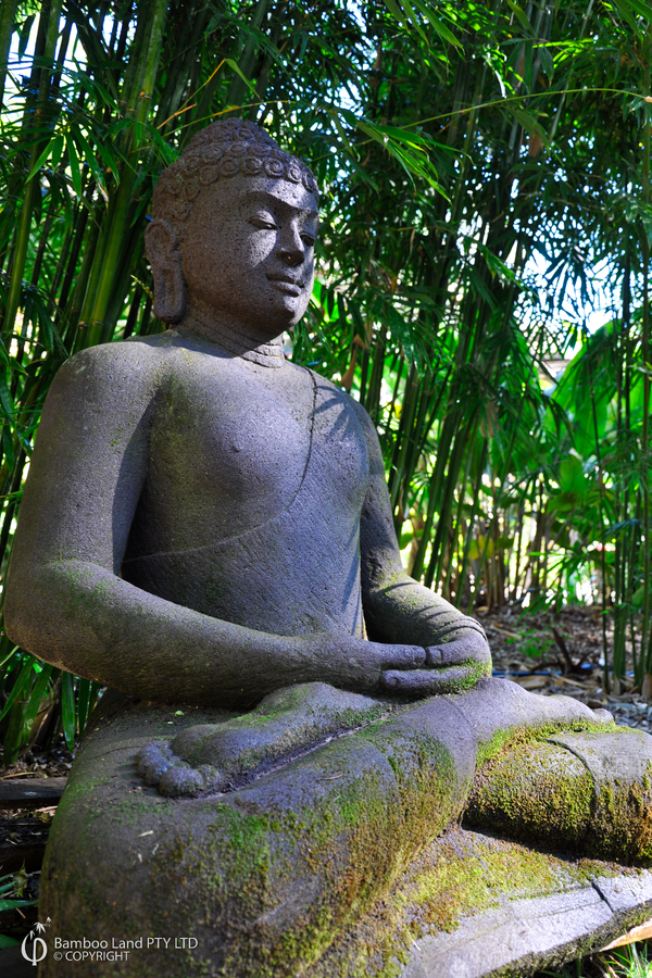 Lavastone sitting Buddha - 60cm