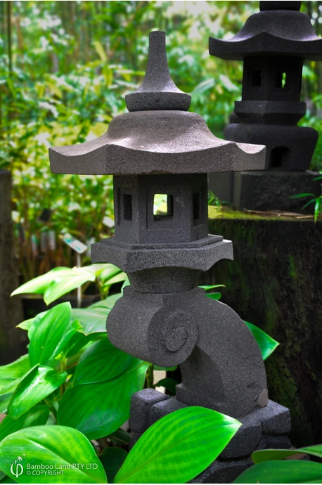 Lavastone pagoda - 1 tier on stand