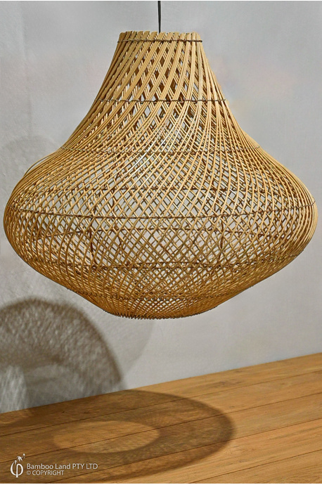 Rattan pendant light shade - Flare